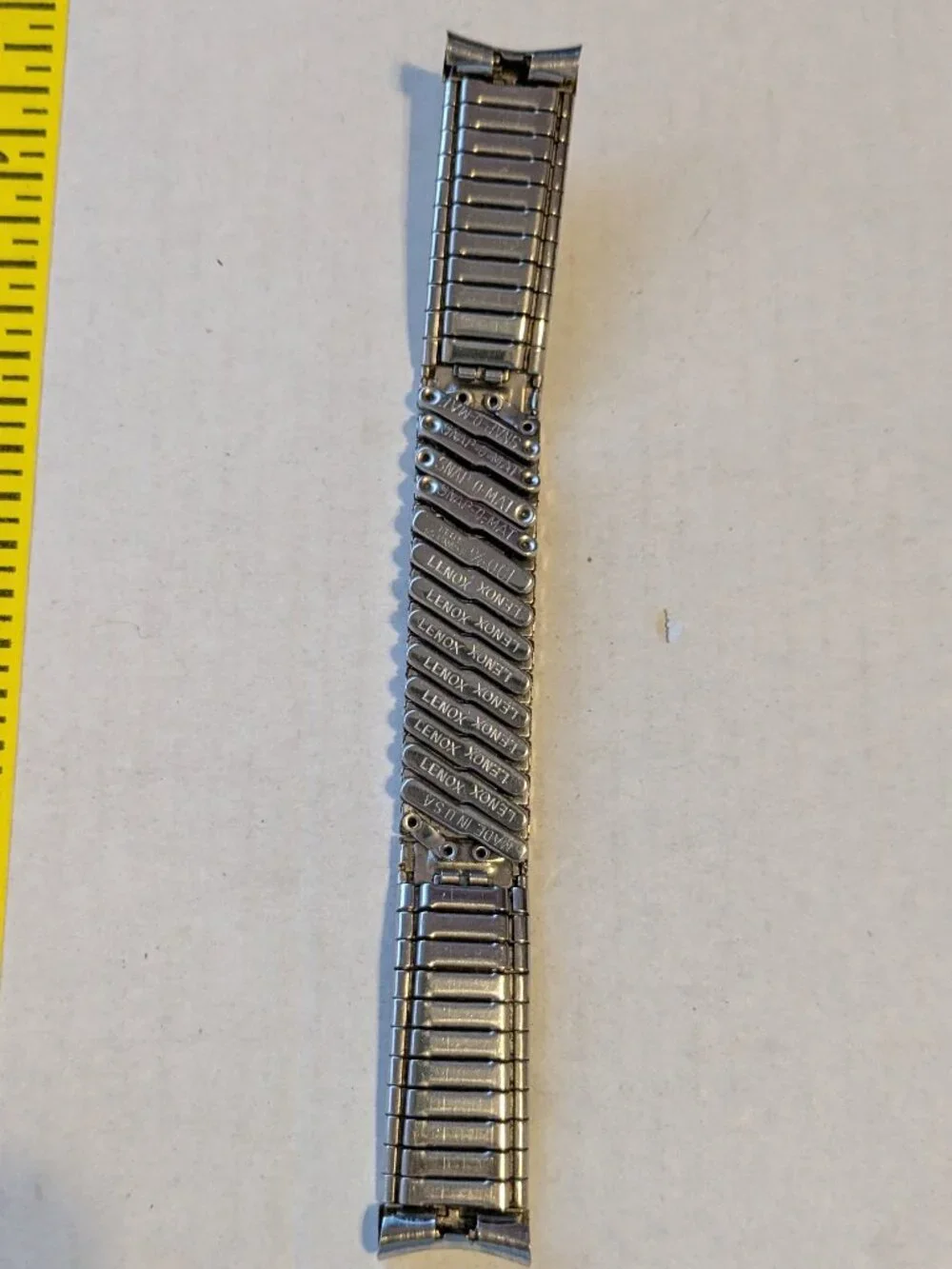 Vintage LENOX Silver Tone Stretch Watch Band